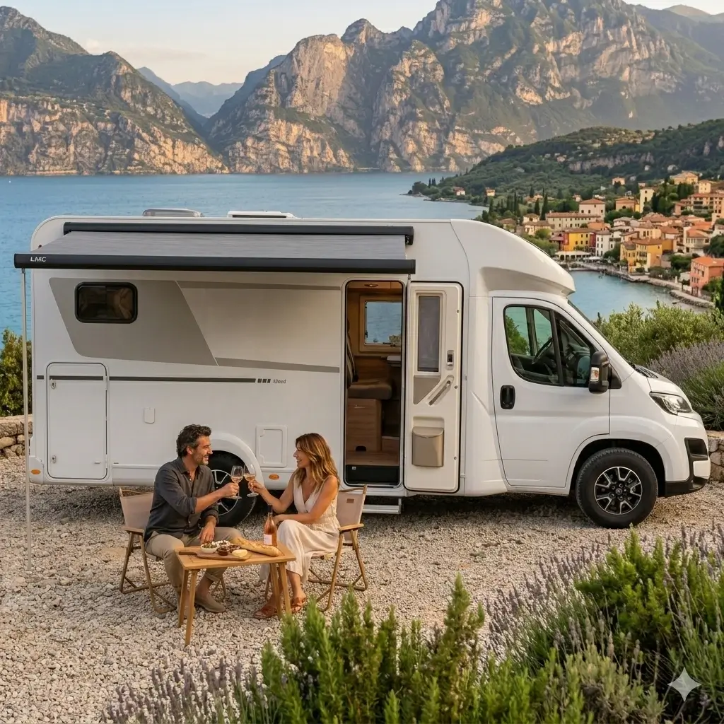 Op vakantie naar het mooie Gardameer met de mobilhome Mobilhome huren in Limburg voor een prachtige reis naar Italië